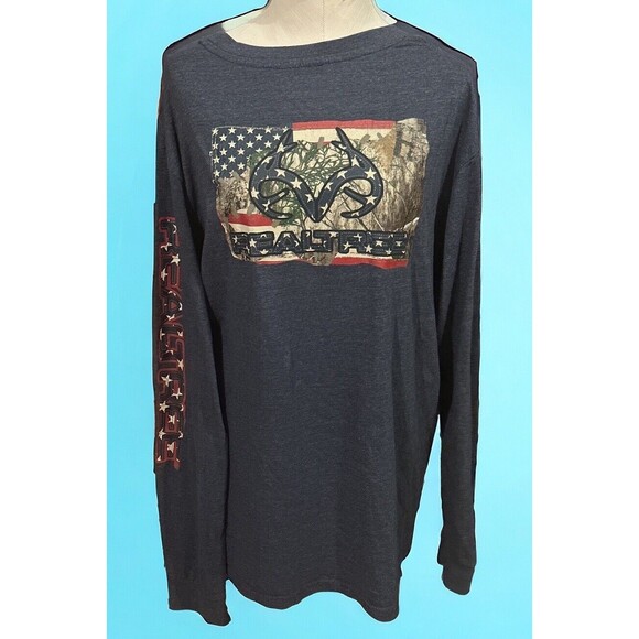 Realtree By Staghorn Creek Adult Long Sleeve T Shirt Size 2XL EUC - Picture 2 of 6